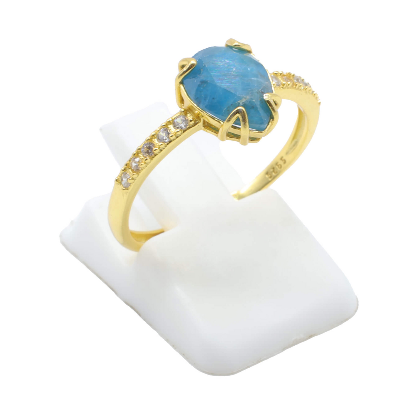 Bague Apatite pointe ou goutte