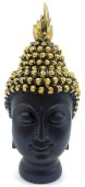 Statue Résine Tête de Bouddha Noir