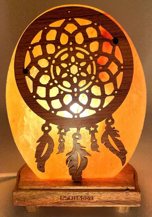 Lampe de sel attrape rêves
