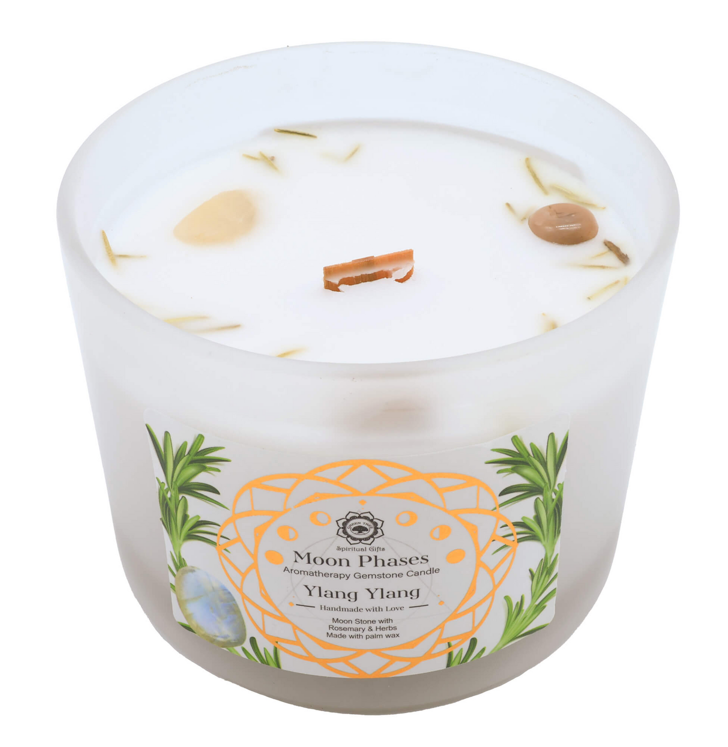 Bougie Green Tree 'Phases de la Lune' Pierre de Lune + Ylang Ylang