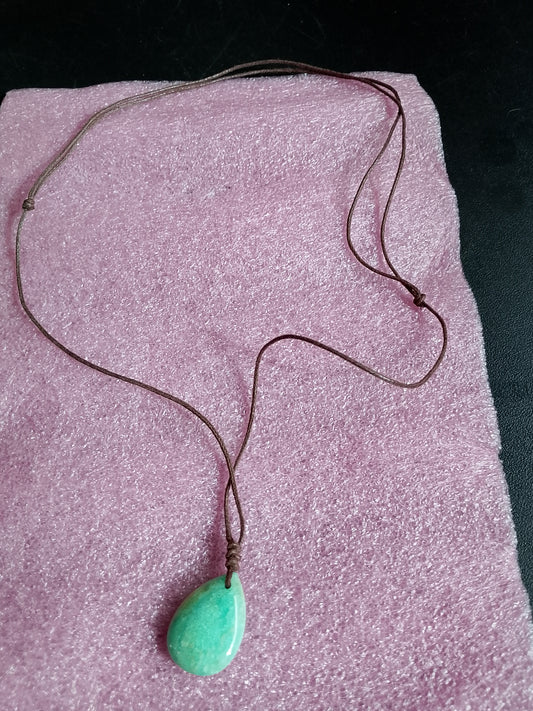 Collier cordon Amazonite